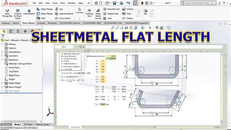 sheet metal flat pattern calculator